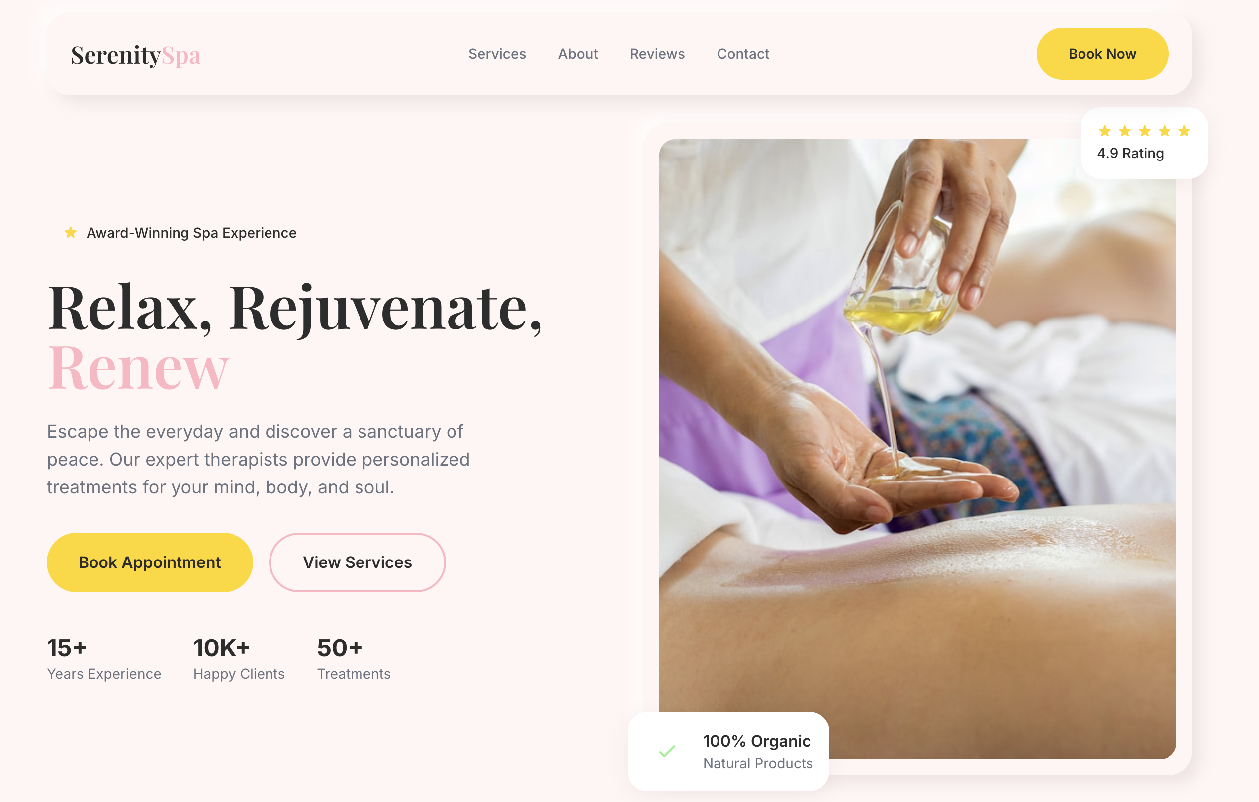 Serenity Spa -site beauty spa